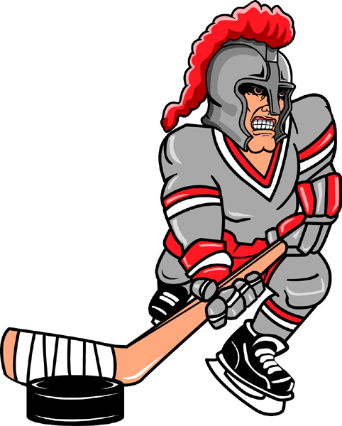 Knight Hockey mascot team sticker. Personalize as you order.